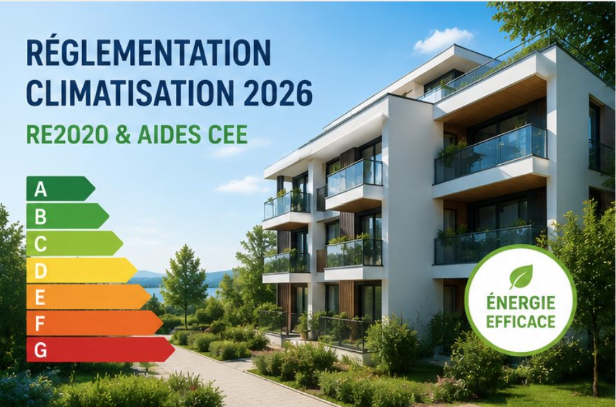 Réglementation climatisation 2026 au Pays basque — RE2020 et aides CEE